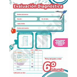 Evaluaciones 6º sin respuesta